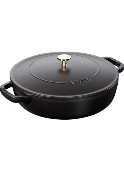 Sauteuse 28 cm, Fonte, Noire, second choix