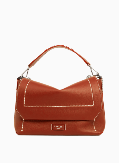 Ninon soft de lancel - sac rabat l - brique