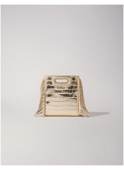 Sac M Mini en cuir effet croco