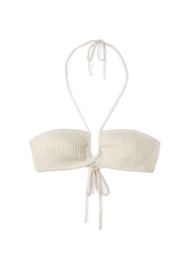 Haut de bikini rayé - Femme - NATUREL