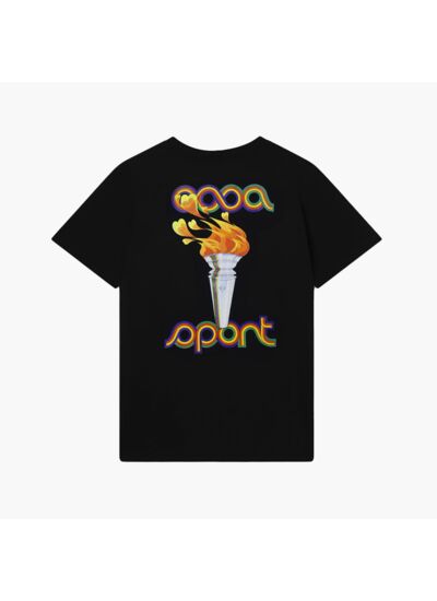 Casablanca T-Shirt La Flamme Du Sport Noir