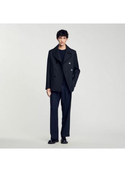 Blouson en laine double face