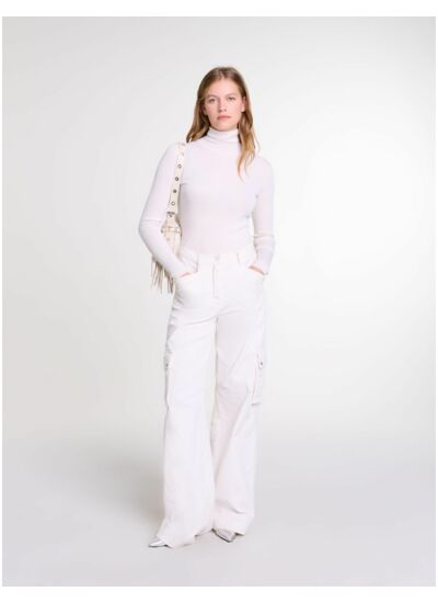 Pantalon cargo en velours