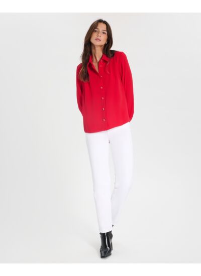 Top Tara Rouge en Polyester