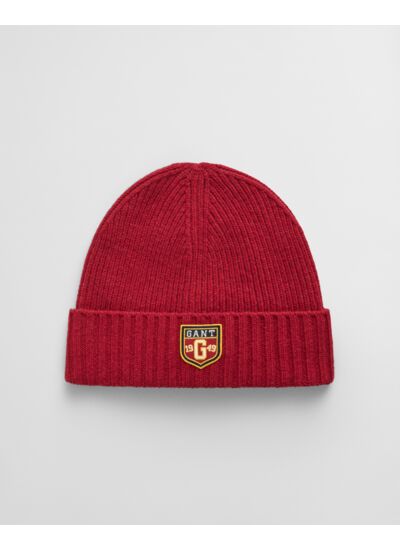 Badge Wool Beanie