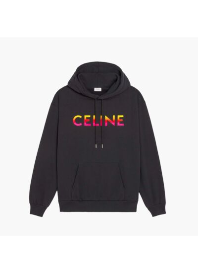 Celine Hoodie Logo Fade Noir