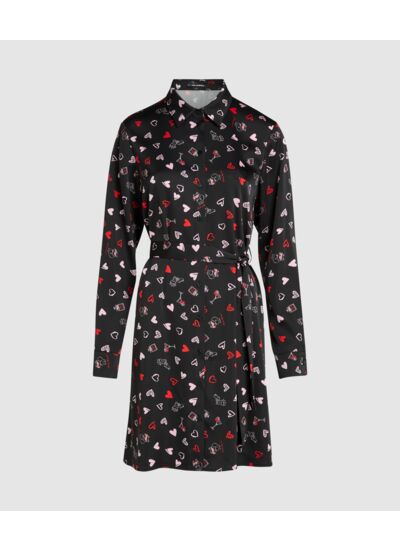 VALENTINE AOP SHIRT DRESS