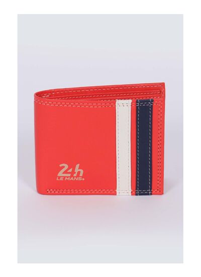 Porte feuille Cuir 24H Bignan Rouge brillant