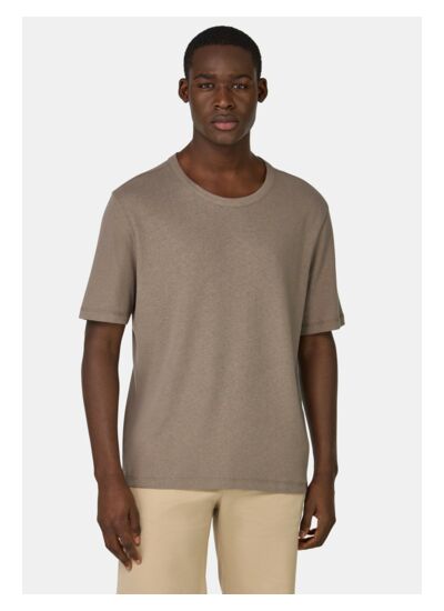 T-Shirts en Jersey de Coton et Lin