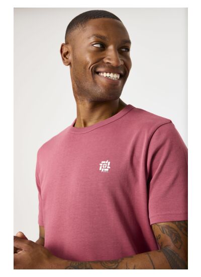 Men T-shirt Pink