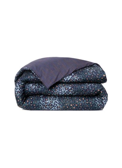 Kenzo - Housse de couette en satin multicouleurs, K Léopard