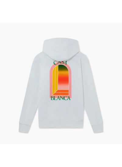 Casablanca Hoodie - Gradient L'Arche - Blanc