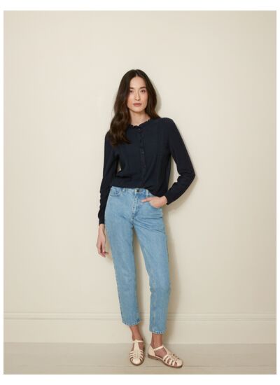 GILET POINT COL FROUFROU