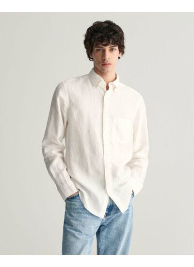 Chemise regular fit en lin