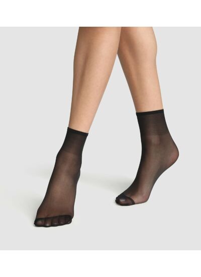 Lot de 2 socquettes noires irisées Sublim 14D