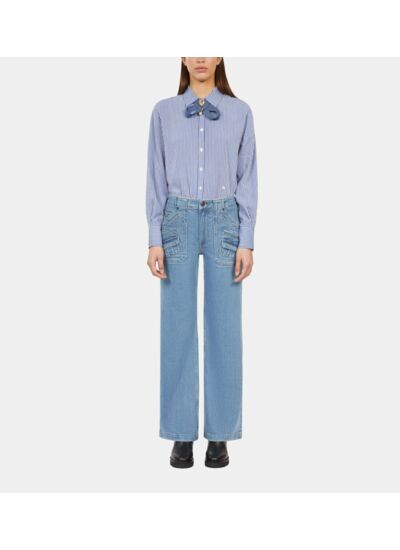 Jean Bleu Flare Femme