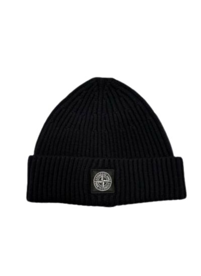 Stone Island Bonnet Laine Bleu