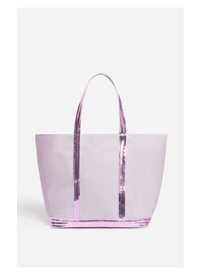 Cabas L Zippé En Toile En Lyocell Et Coton