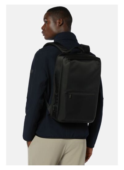 Sac À Dos Noir En Tissu Technique Recyclé