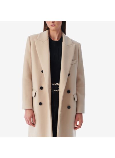 Manteau Long En Laine Garance