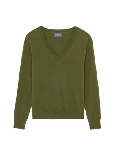 Pull col V classique - Femme - SAUGE