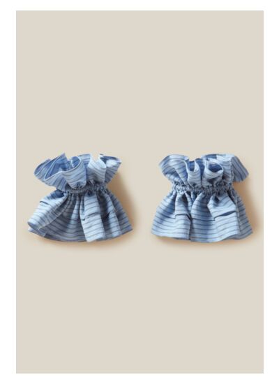 Poignets effet chemise fronces