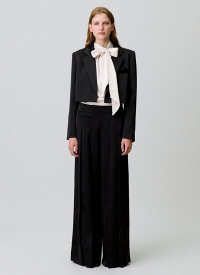 Claudie pierlot Pantalon large plissé