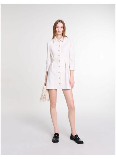 Robe courte en tweed