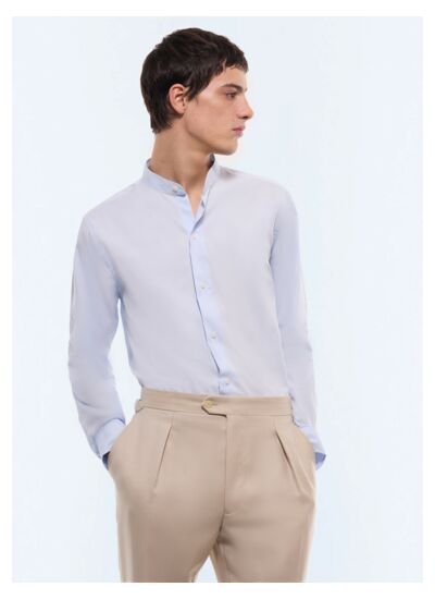 Chemise en popeline de coton biologique