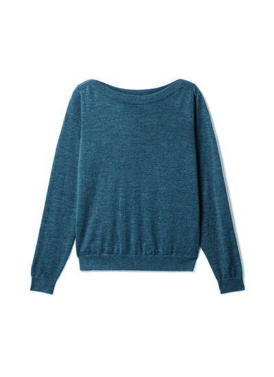 Col bateau ultrafin - Femme - BLEU MINERAL