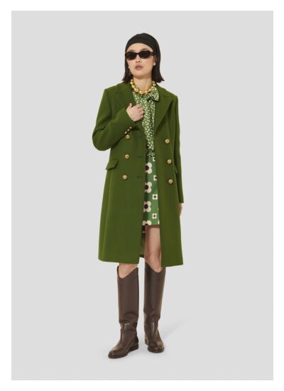 Manteau Marcy-Cactus en Laine Froide