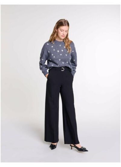 Pantalon large avec ceinture