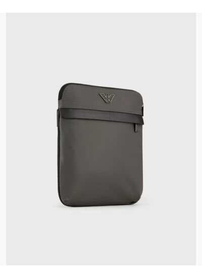 Petit messager plat aimant gris