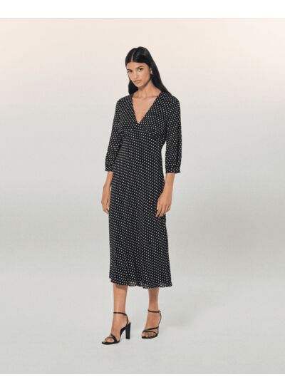 Robe Longue Manche Courte Lucia
