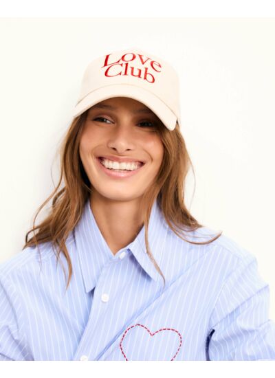 Casquette à Visière Courbée Love Club