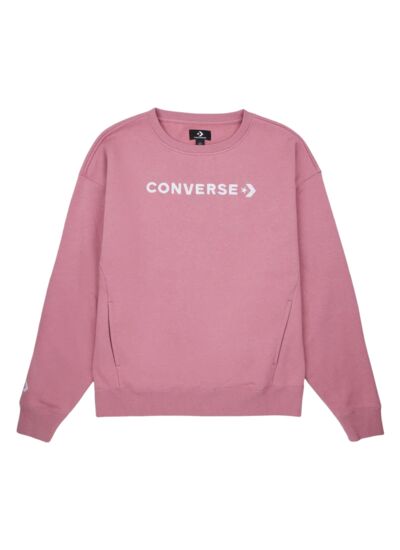 Wordmark Boyfriend sweat Night rose