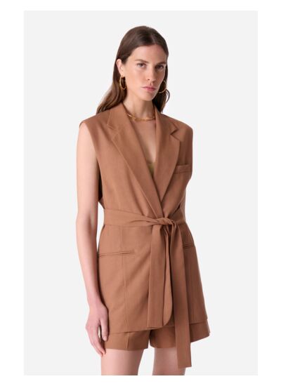 Veste Sans Manche Christen En Cuir de Mouton