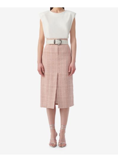 Jupe Droite En Tweed