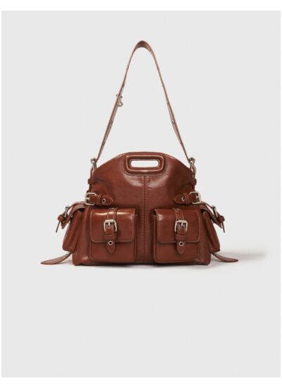 Sac Miss M Mini cargo en cuir usé