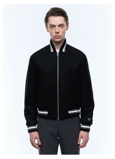 Blouson teddy en drap de laine