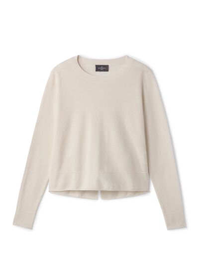 Pull fente dos - Femme - PLATRE