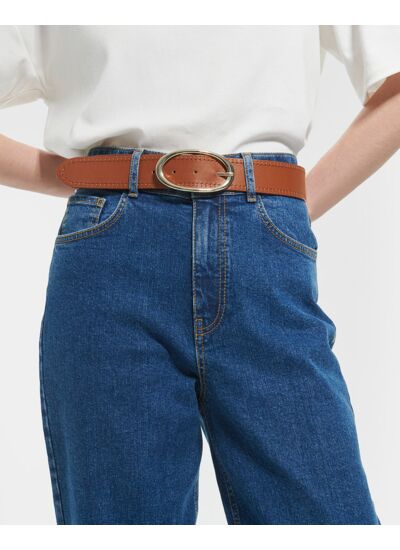 Ceinture Cyclone Cognac en cuir