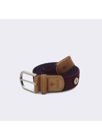 Ceinture bleu marine & écrue