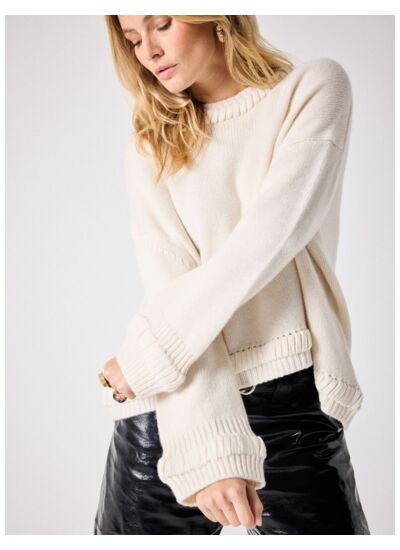 Pull cachemire Augustine ECRU