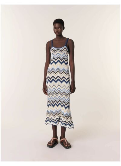 Robe longue en crochet