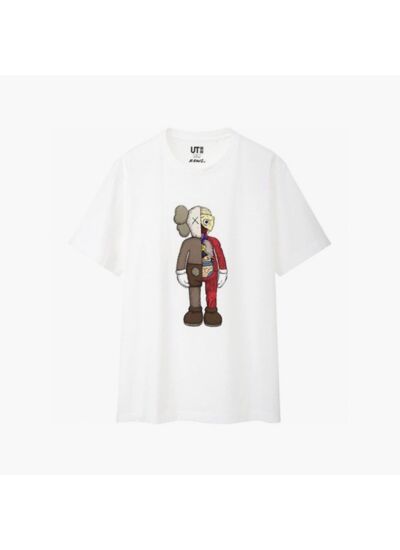 Kaws x Uniqlo T-shirt Flayed Blanc