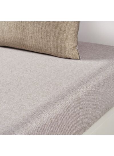 BOSS Home - Drap housse en satin de coton gris, Carlow