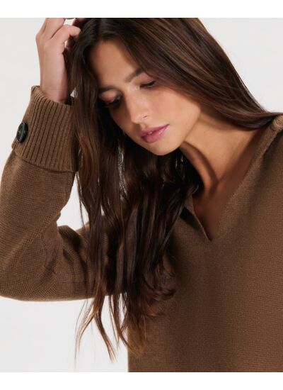 Pull Nilim Noisette en Laine