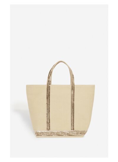 Cabas M En Toile En Viscose Et Polyester