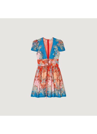 Robe courte imprimée